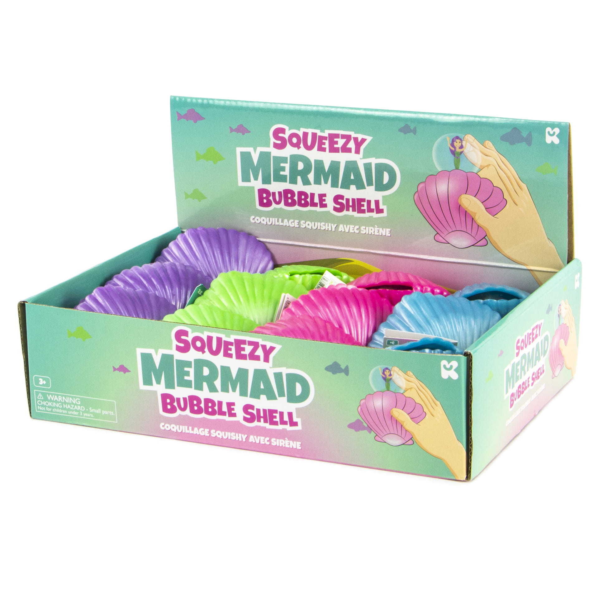 Squishy Mermaid Bubble Shells