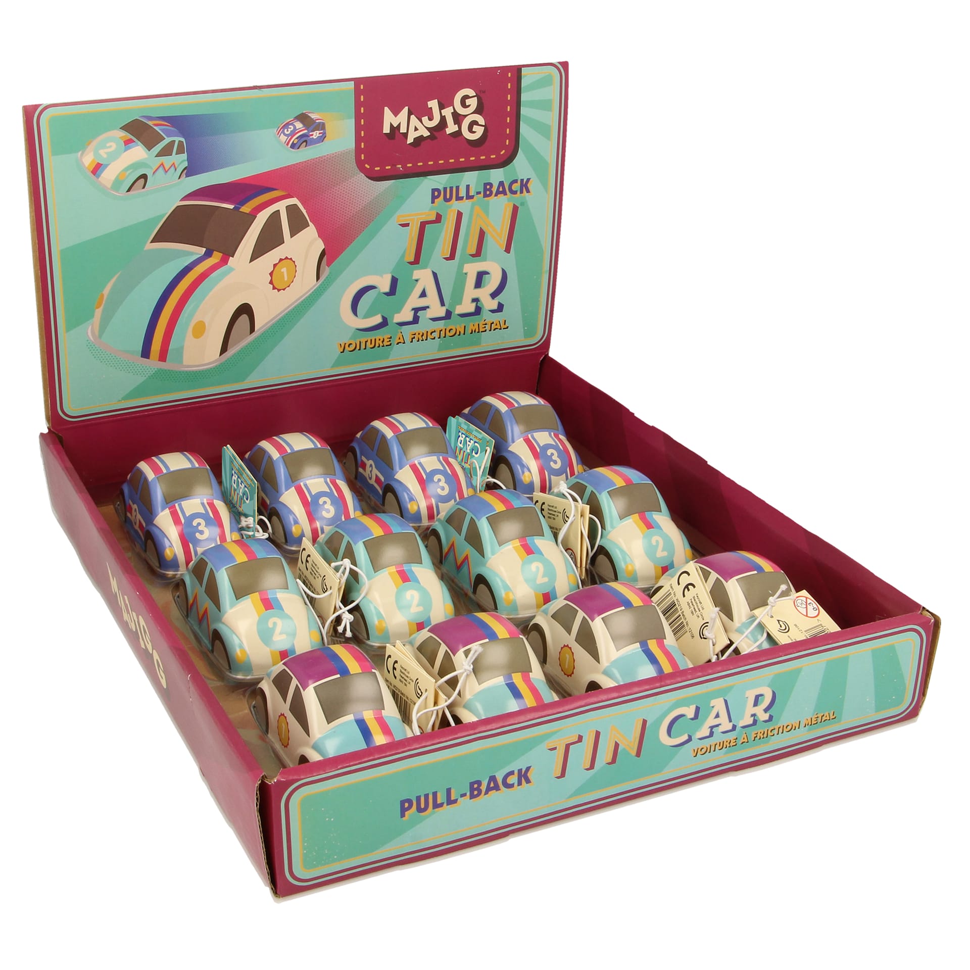 MAJIGG Pull Back Tin Car
